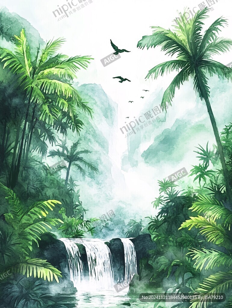 热带雨林插画