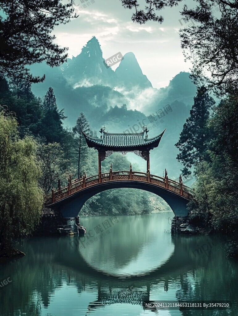 唯美古桥