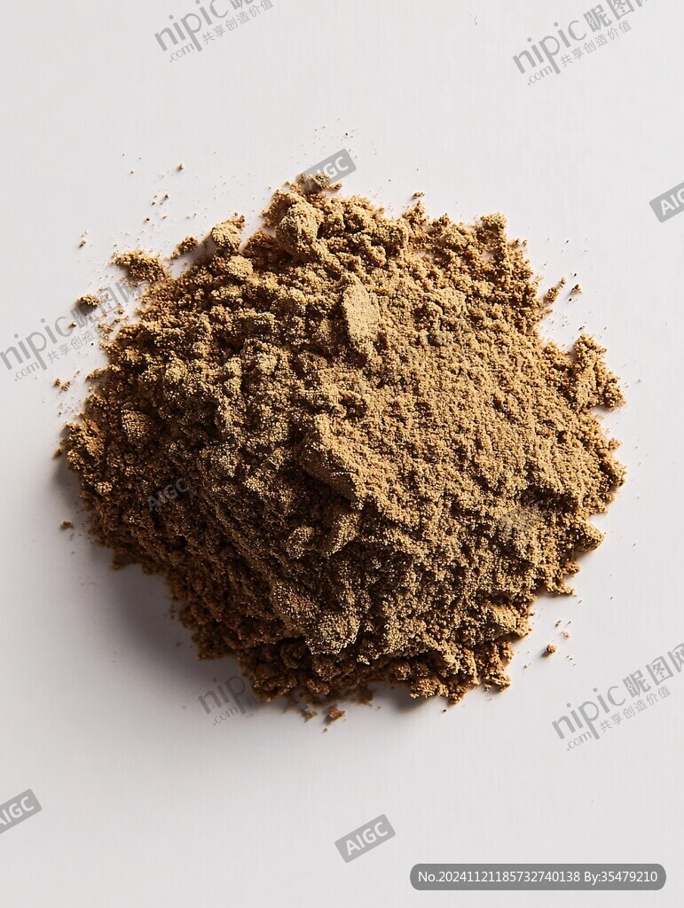 黄褐色粉状