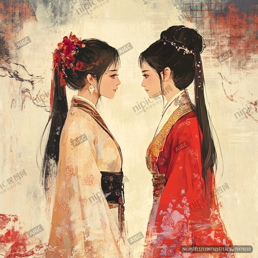 手绘古装新人