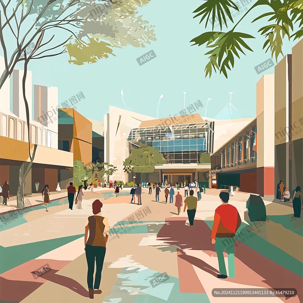 地产学校医院步行街
