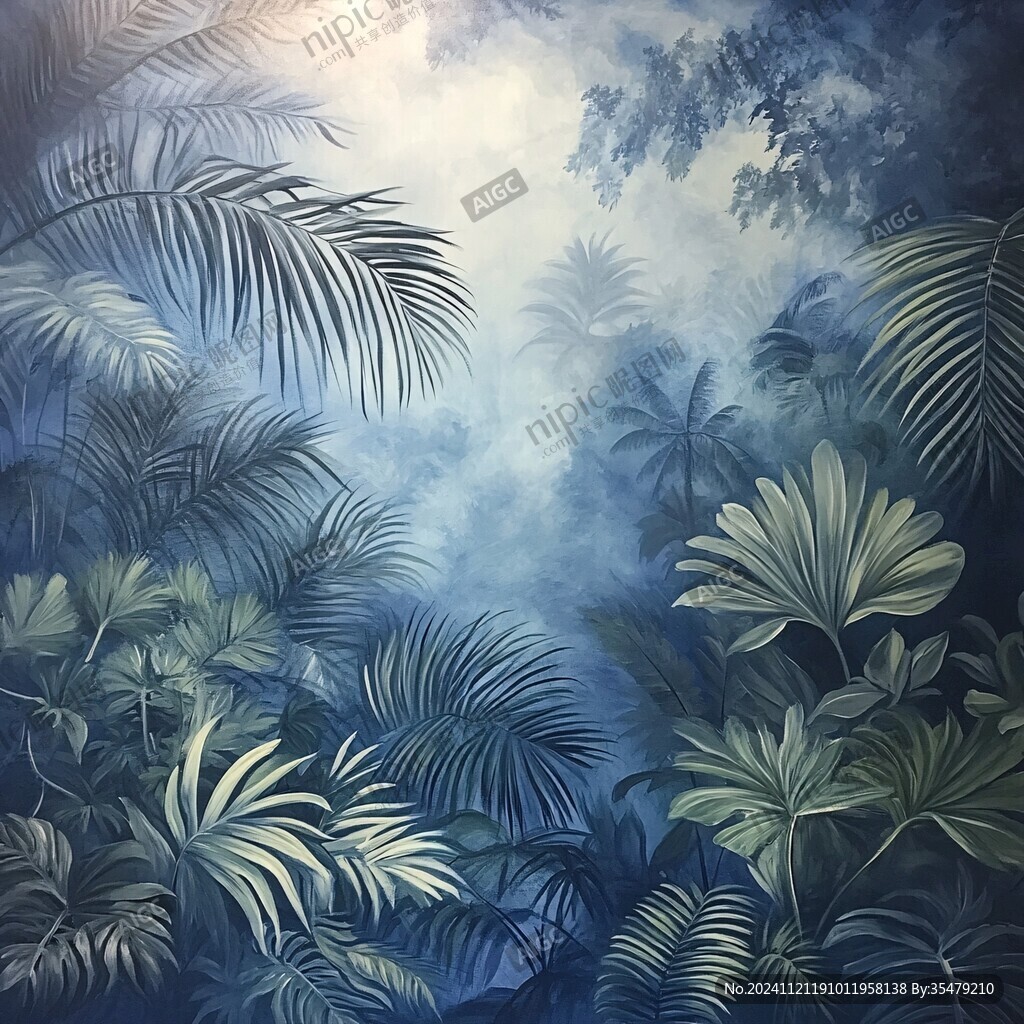 热带雨林壁画