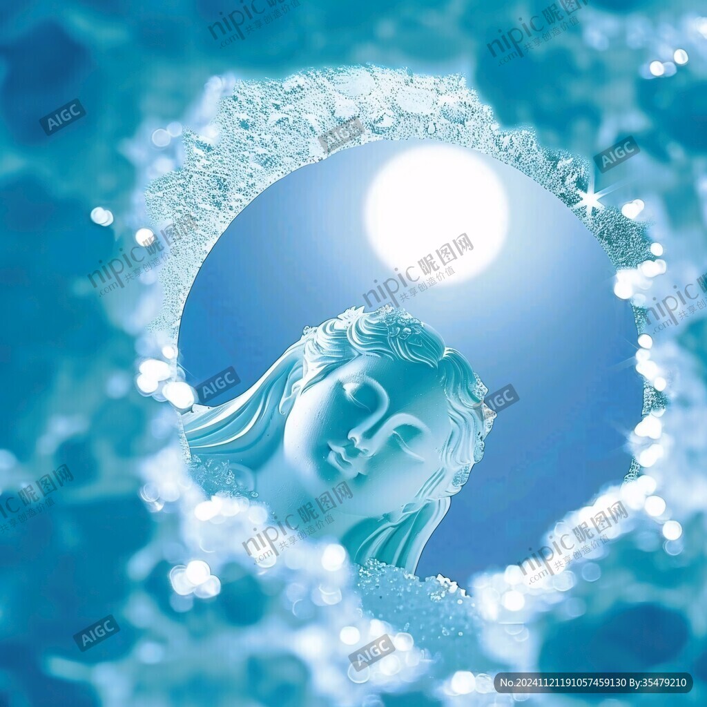 白鹭女神和月亮
