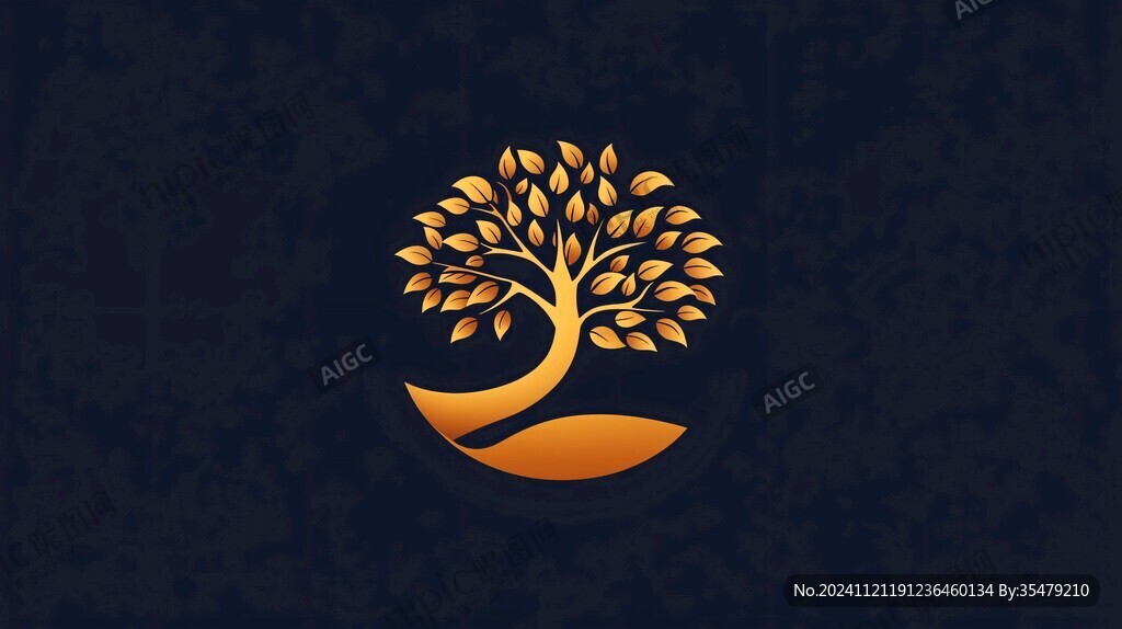 金叶logo设计