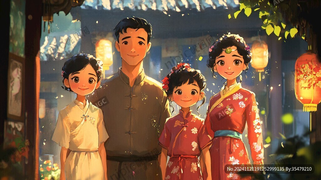 动漫全家福