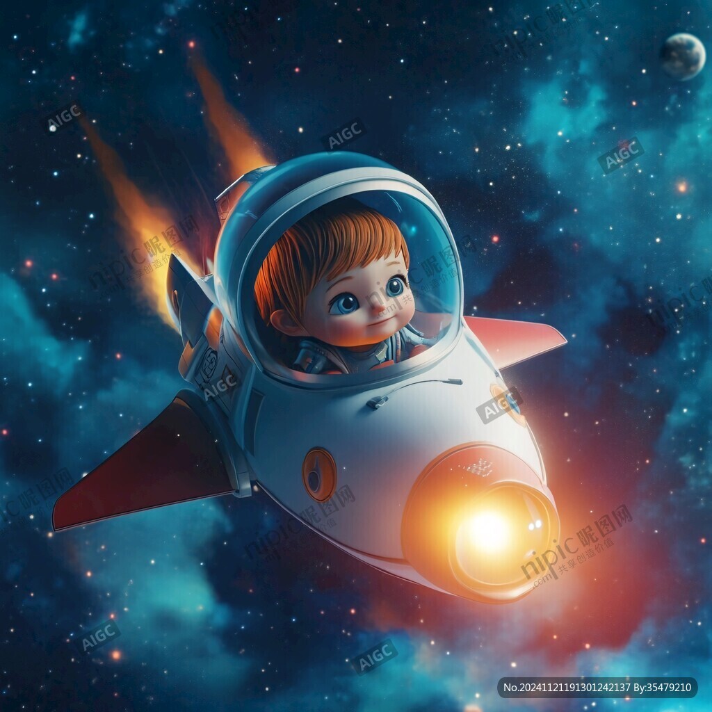 儿童卡通宇宙航天