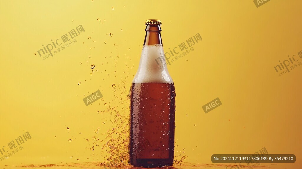 啤酒水花质感特效