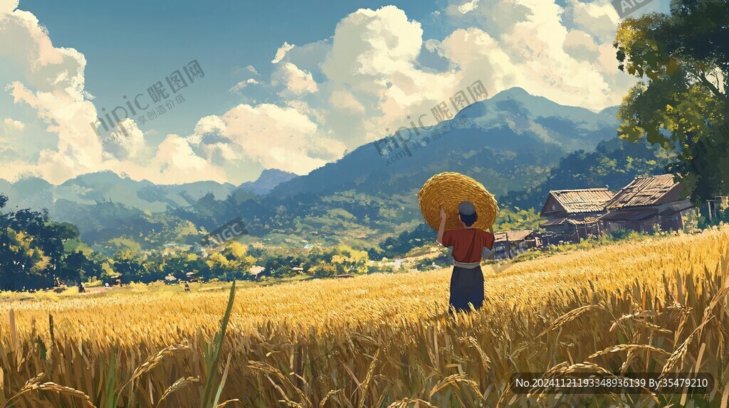 稻草人插画