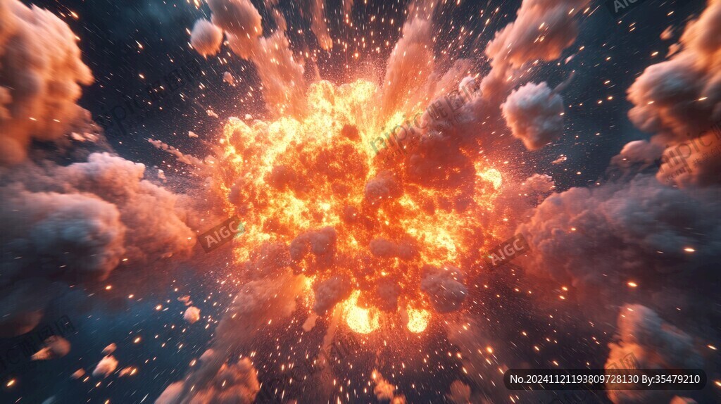抽象爆炸素材