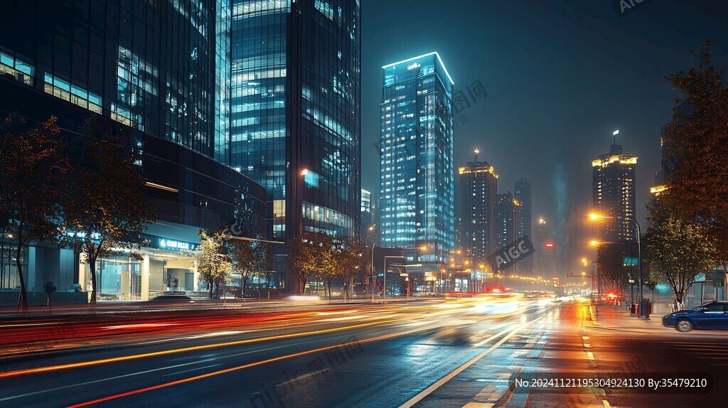天府金融中心城市夜景