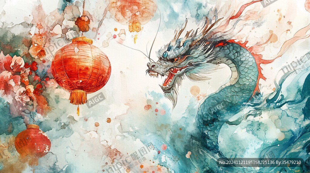 龙年横版插画