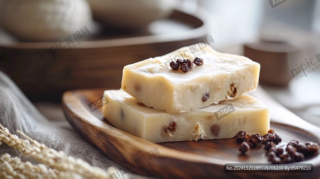小吃点心美食红豆广式