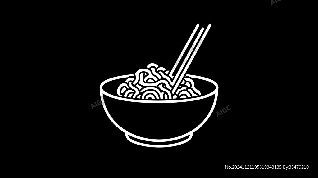 手绘热干面