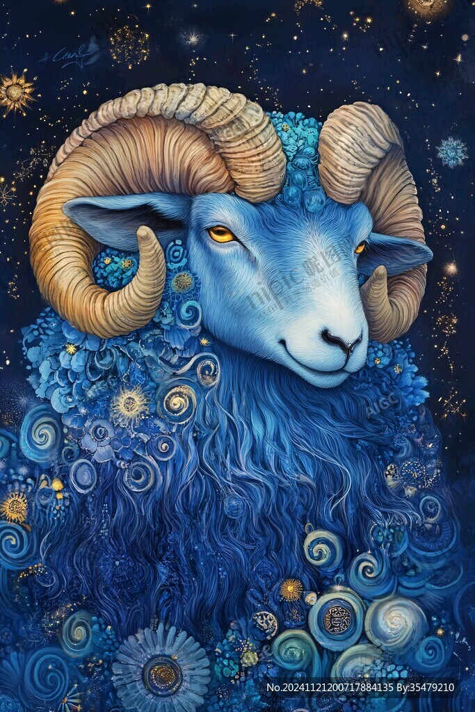 白羊座插画