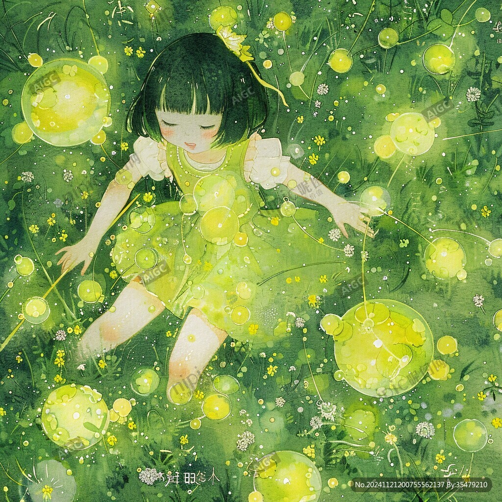 梦幻儿童插画超治愈
