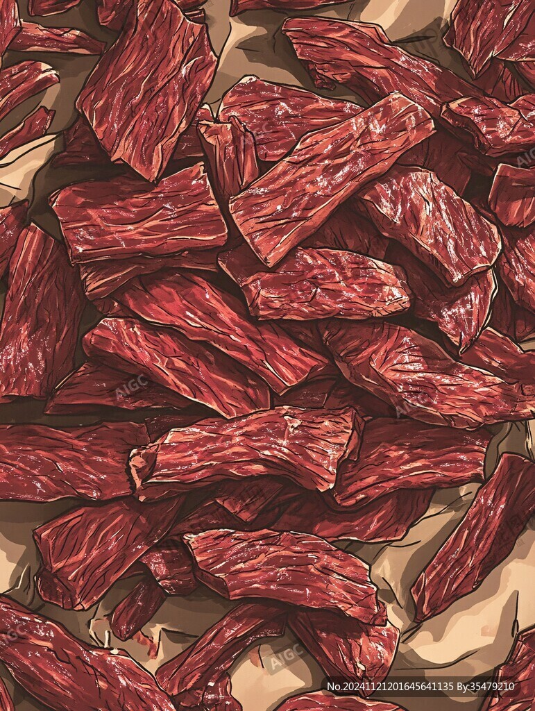 牛肉干插画