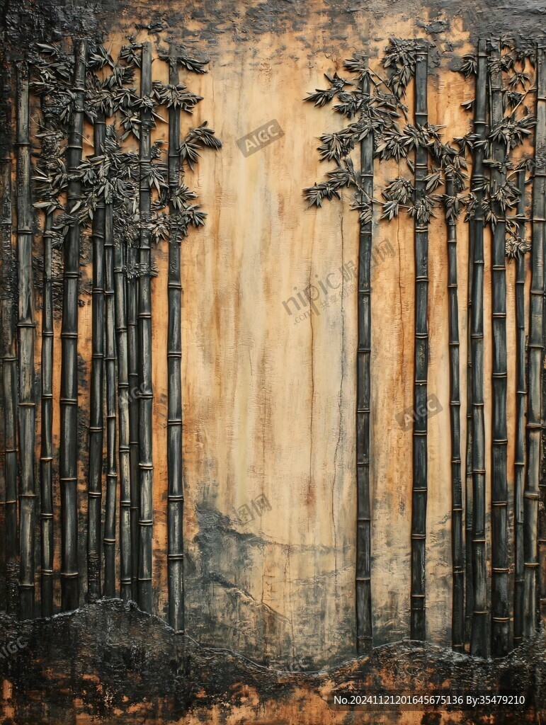 竹林浮雕