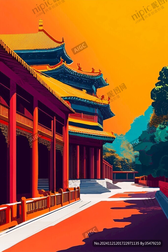 太庙插画