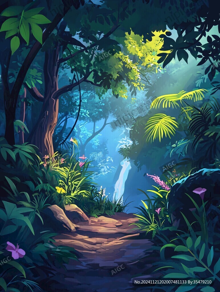 雨林插画