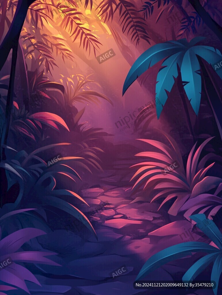 雨林插画