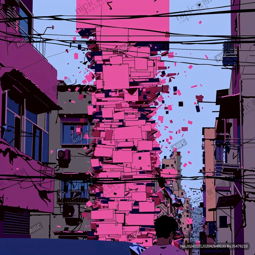 粉色城市结构