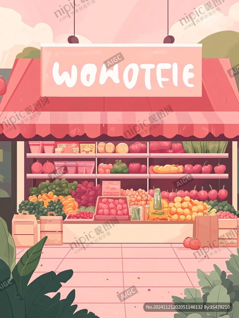 水果店插画