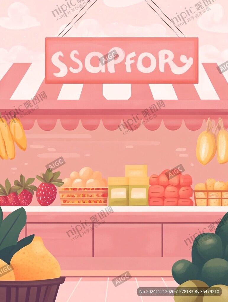 水果店插画