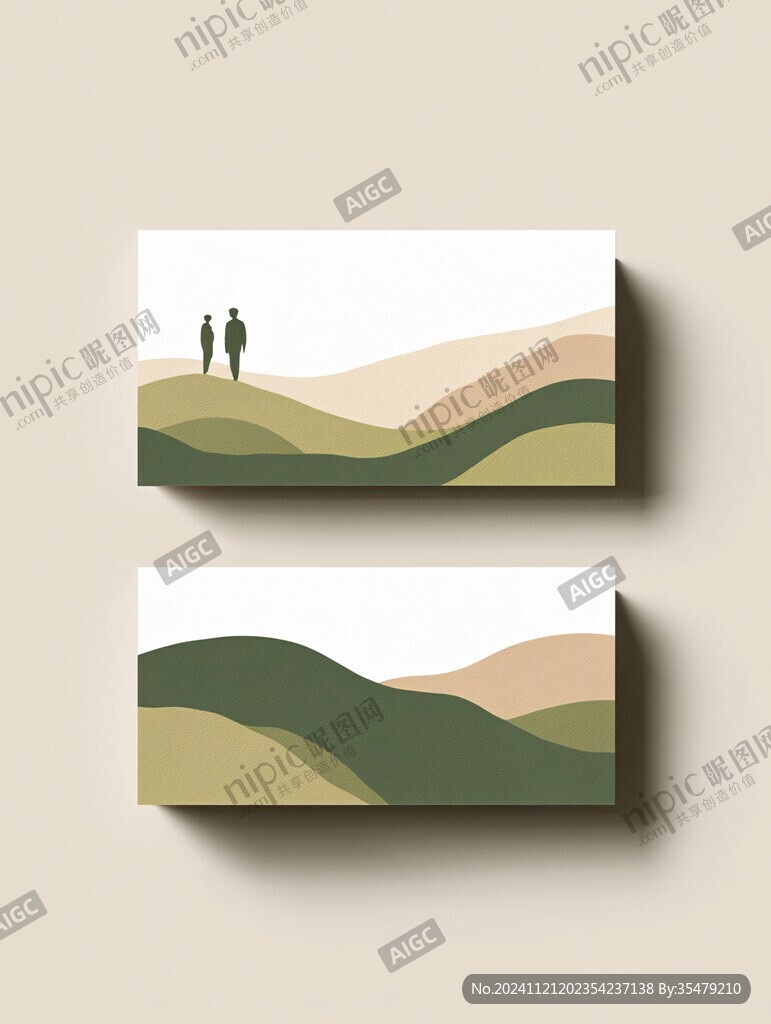 暖色系名片