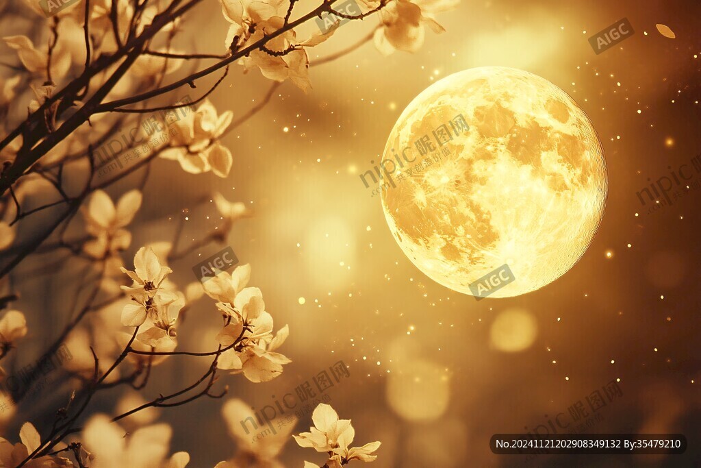 唯美月夜花