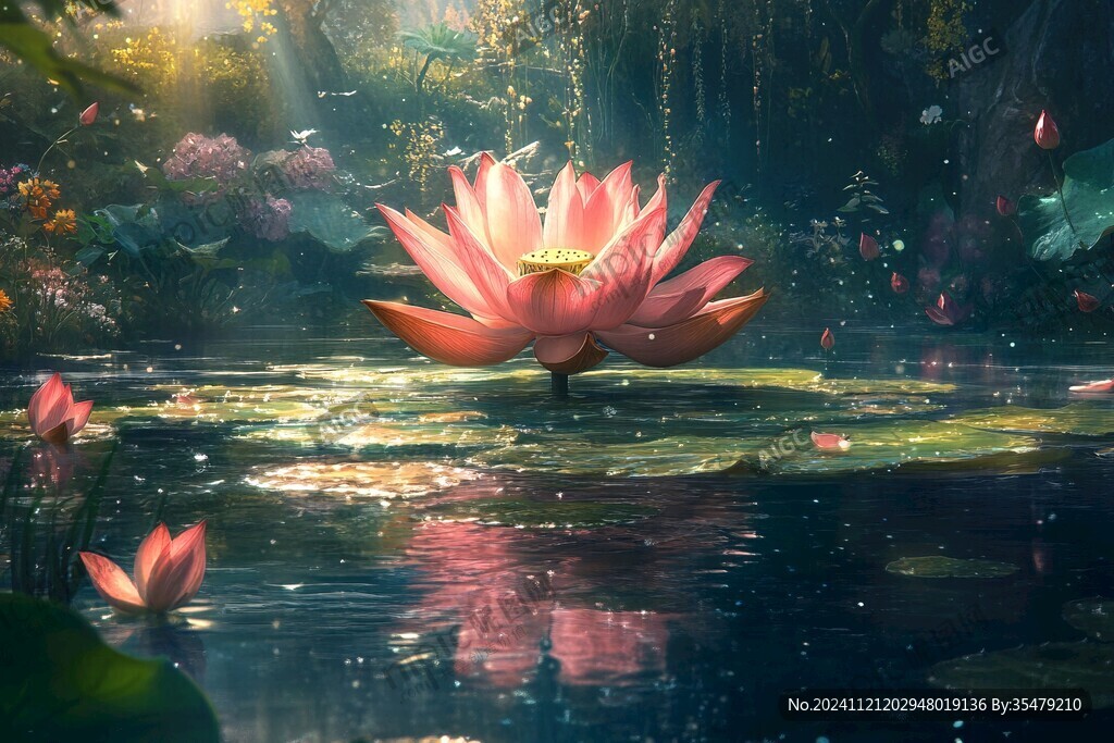 荷花大场景