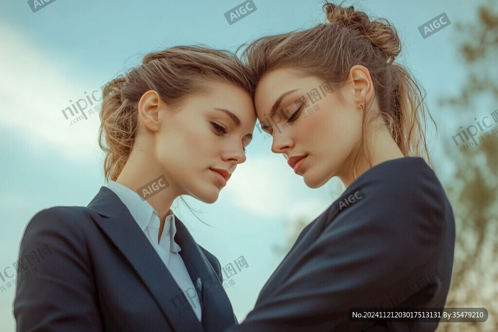两个女模特