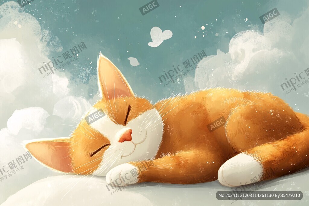 橘猫插画