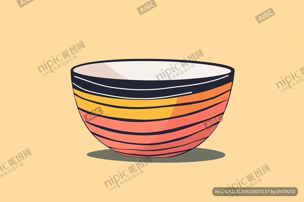 面碗插画