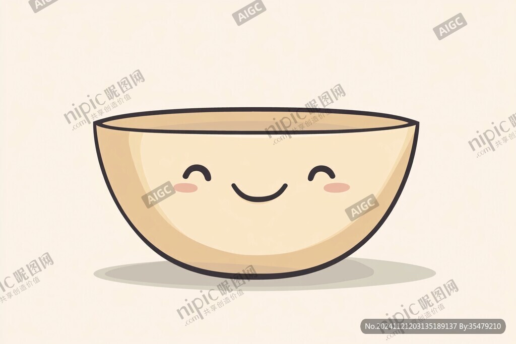 饭碗卡通设计