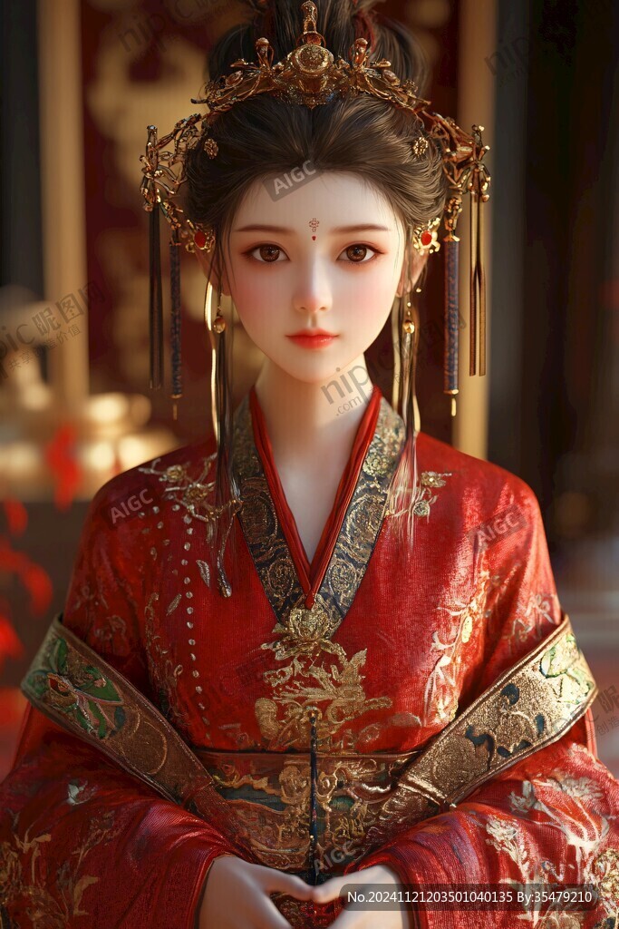 古风嫁衣美女