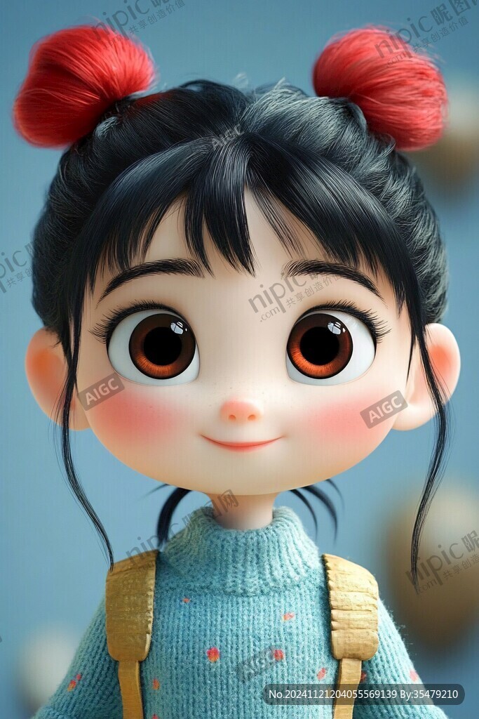 小女孩儿插