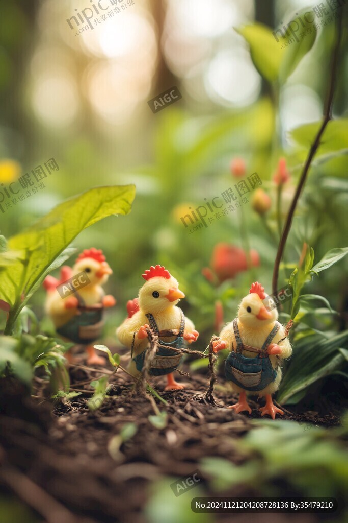 萌萌的小鸡仔