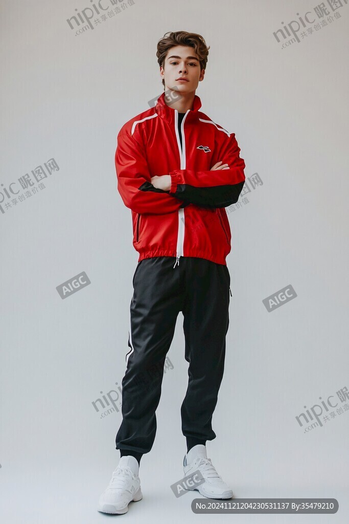 红色运动服