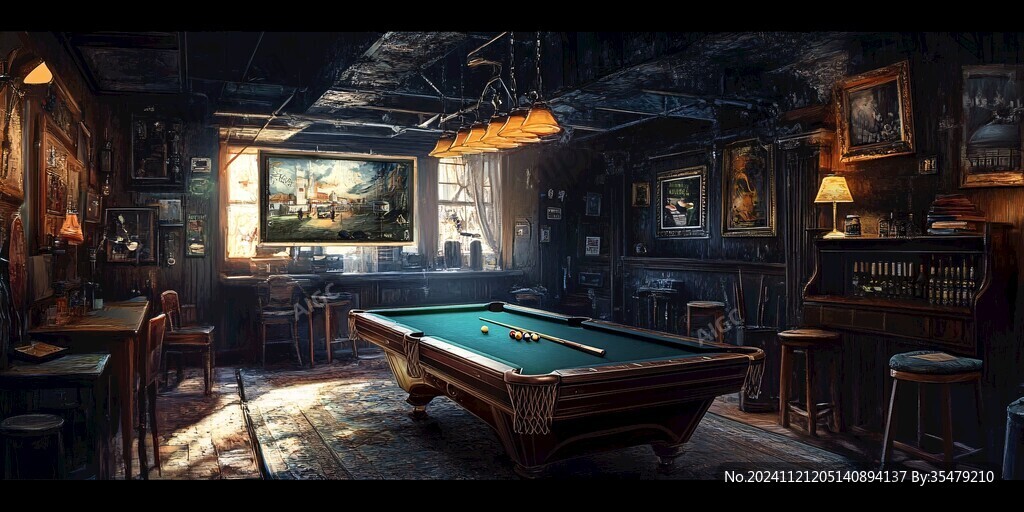 复古台球室