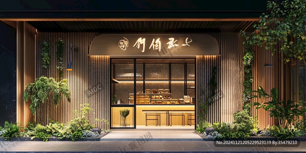 现代餐饮门头