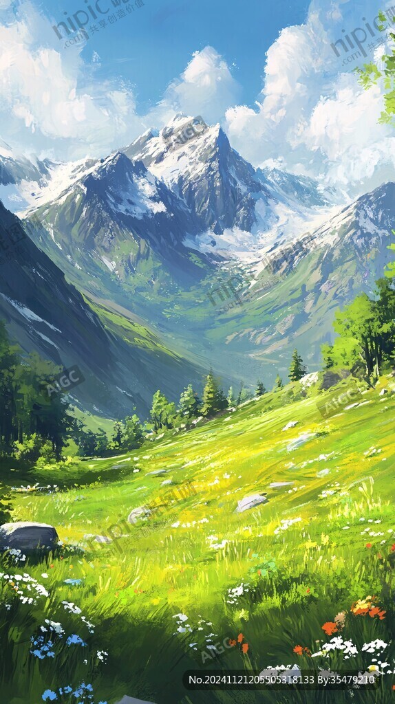 草地原画