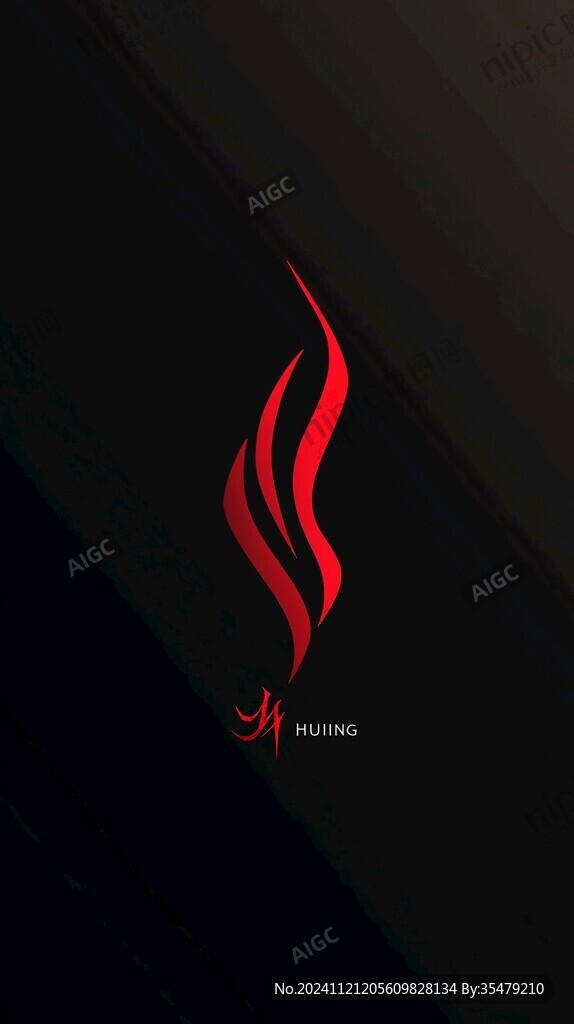 红色火烈鸟logo