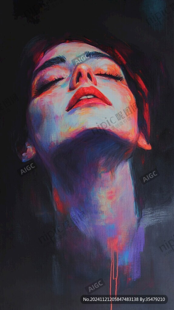 高级感女插画