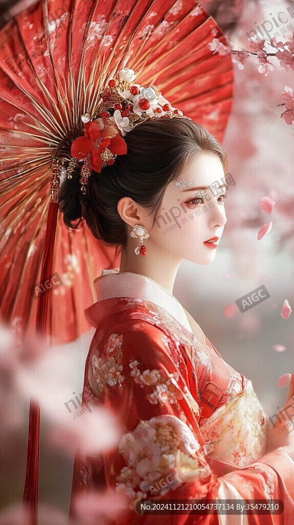 古风嫁衣美女