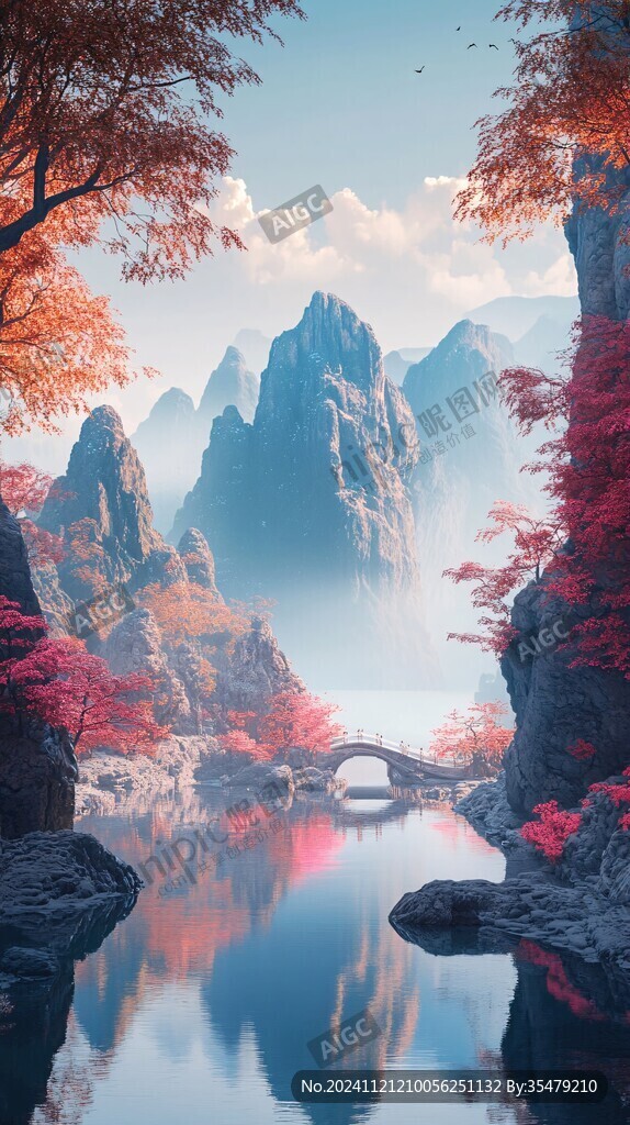 唯美意境山水