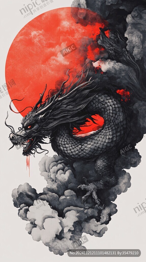 古风龙插画