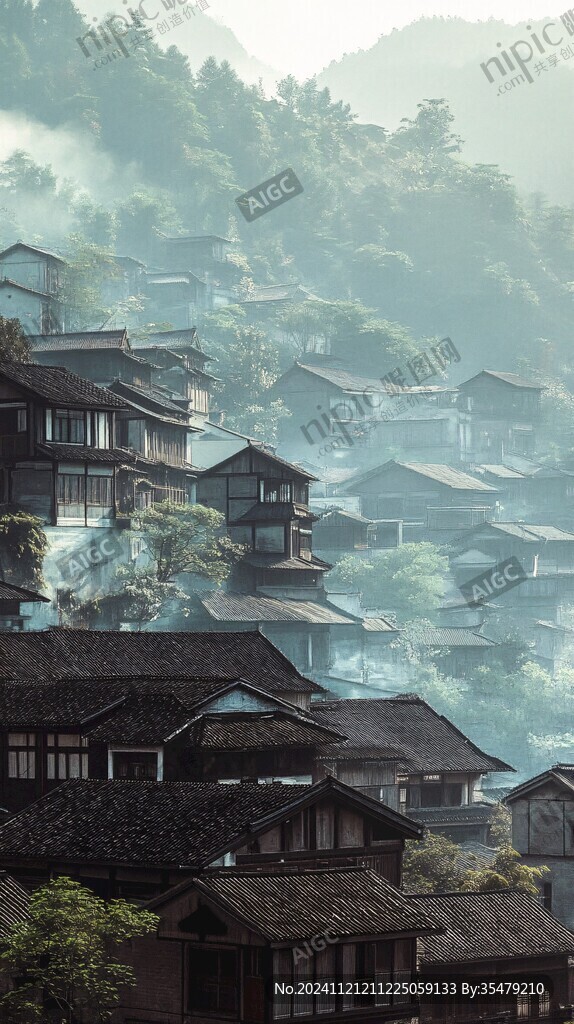 吊脚群楼