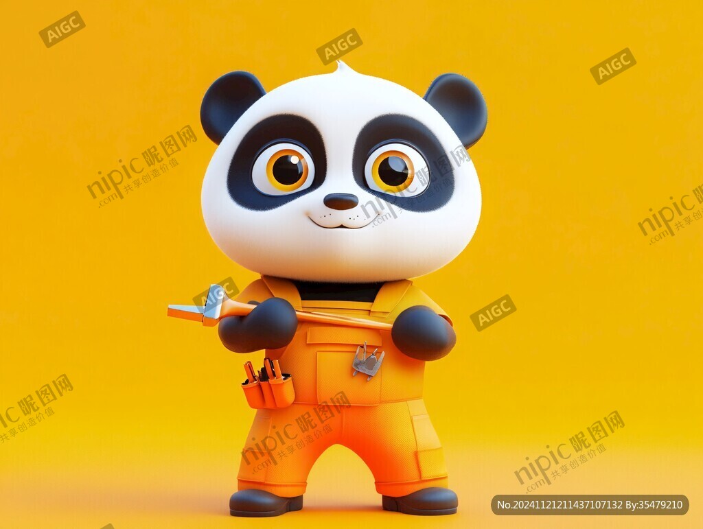 熊猫功夫大侠形像设计