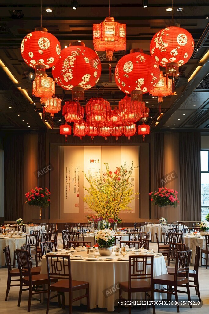 春节餐厅布置