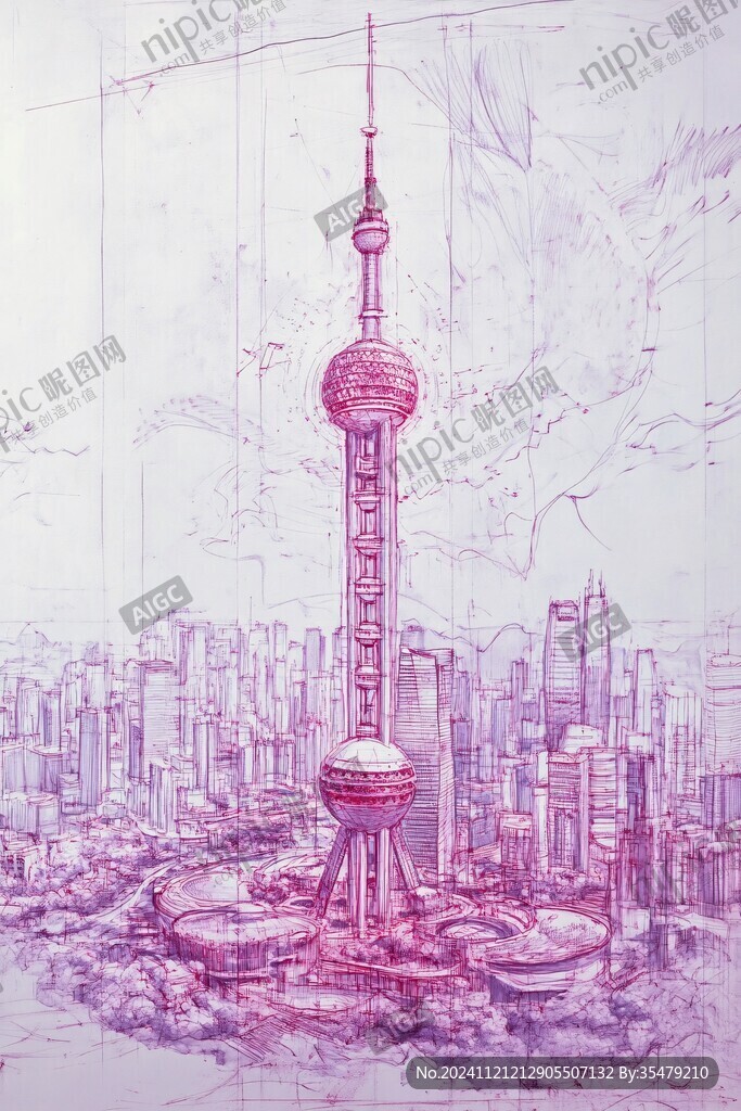 陆家嘴手绘
